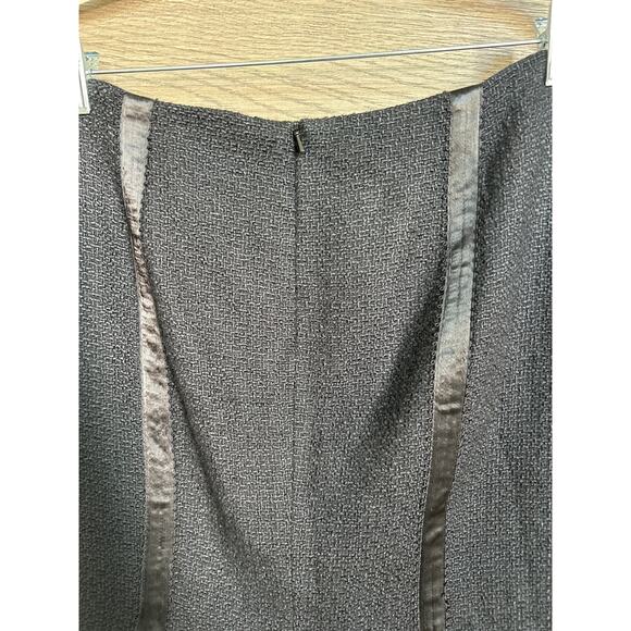 Rebecca Taylor | Black Tweed Wool Blend High Low Skirt | 8 - Picture 8 of 12